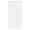 vidaXL &Eacute;tag&egrave;res cube murales 4 pcs blanc 30x15x30 cm
