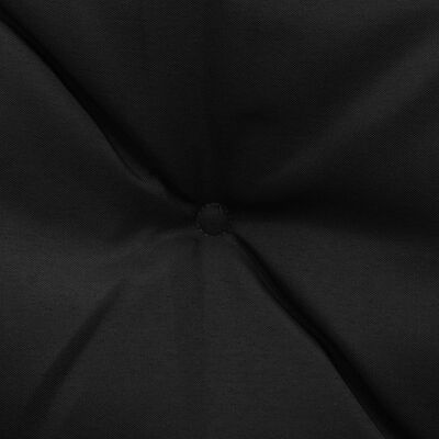 vidaXL Coussin pour balancelle Noir et gris 100 cm Tissu