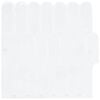 vidaXL Carreau en Plume 10 pi&egrave;ces Blanc 30 x 30 cm Polyur&eacute;thane et PET