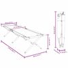 vidaXL Lit de camping pliant Gris 210 x 80 x 46 cm Tissu Oxford
