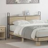 vidaXL Headboard de Rangement avec Station de Charge Ch&ecirc;ne sonoma