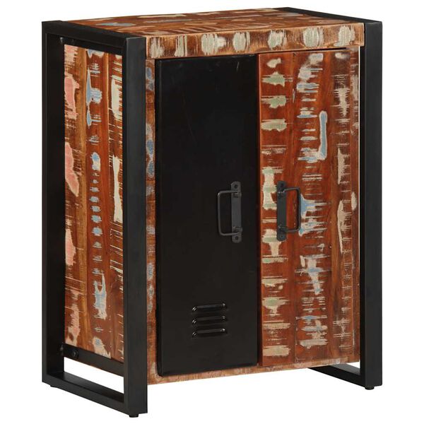 vidaXL Buffet multicolore 55x35x70 cm bois massif r&eacute;cup&eacute;ration