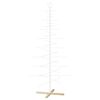 vidaXL Arbre de No&euml;l en m&eacute;tal KUOPIO 210 cm Acier Blanc