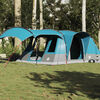 vidaXL Tente de camping tunnel 5 personnes bleu imperm&eacute;able