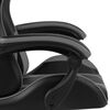 vidaXL Fauteuil de jeux vid&eacute;o avec repose-pied Noir et gris Similicuir