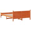 vidaXL Cadre de lit sans matelas cire marron 120x190cm bois pin massif