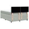 vidaXL Sommier &agrave; lattes de lit et matelas Gris clair 140x190cm Velours