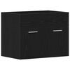 vidaXL Meuble sous-vasque de salle de bain en ch&ecirc;ne noir 60 x 38,5 x 46 cm bois d'ing&eacute;nierie