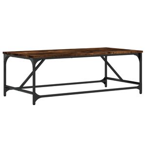 vidaXL Table basse Ch&ecirc;ne fum&eacute; 100x50x35 cm Bois d'ing&eacute;nierie