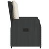 vidaXL Chaises inclinables de jardin lot de 2 noir résine tressée