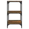 vidaXL Bibliothèque Chêne fumé 40x33x70,5cm Bois d'ingénierie et acier