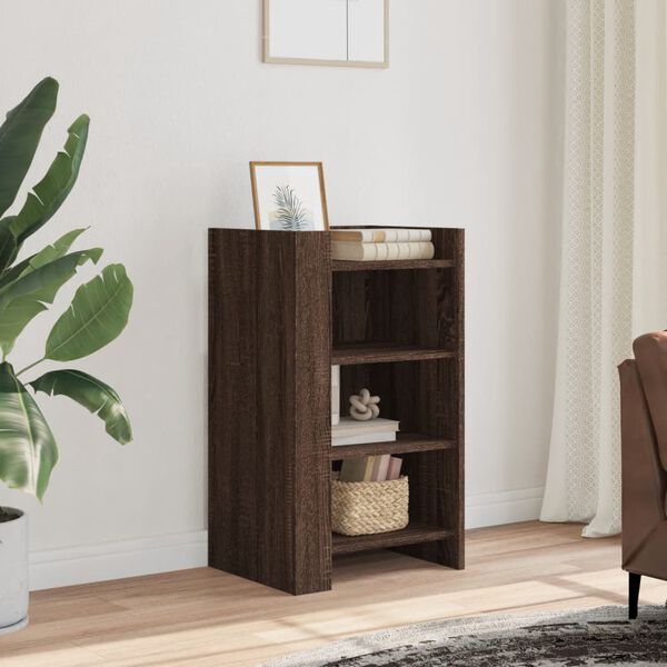 vidaXL Buffet ch&ecirc;ne marron 45x35x75 cm bois d'ing&eacute;nierie
