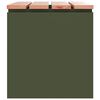 vidaXL Banc de jardin Vert olive 60 x 40 x 43 cm Acier