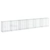 vidaXL Panier gabion avec couvercle 600x50x100 cm fer galvanis&eacute;