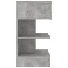 vidaXL Tables de chevet 2 pcs Gris béton 40x35x65 cm