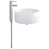 vidaXL Lavabo de salle de bains Chrome 38,5 x 38,5 x 16 cm m&eacute;tal