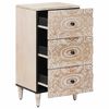 vidaXL Buffet Blanc 40 x 33,5 x 75 cm Bois de mangue massif