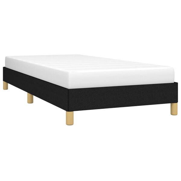 vidaXL Cadre de lit sans matelas noir 90x190 cm tissu