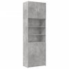 vidaXL Buffet haut gris b&eacute;ton 80x42,5x249 cm bois d'ing&eacute;nierie