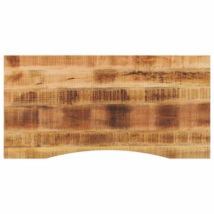 vidaXL Dessus de bureau avec courbe 110x50x2,5 cm manguier massif brut