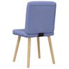 vidaXL Chaises &agrave; manger lot de 4 bleu jean tissu