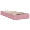 vidaXL Cadre de lit ottoman sans matelas rose 90x190 cm velours