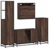 vidaXL Ensemble de meubles de salle de bain 4 pcs chêne marron