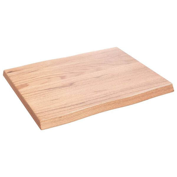 vidaXL Dessus de table bois massif trait&eacute; bordure assortie