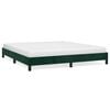 vidaXL Cadre de lit sans matelas vert fonc&eacute; 160x200 cm velours