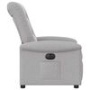 vidaXL Fauteuil inclinable électrique gris nuage tissu