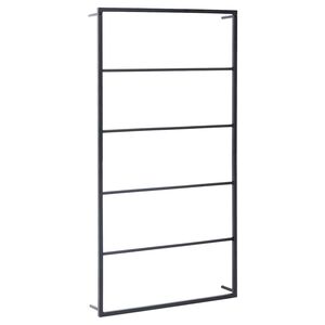 vidaXL Porte-serviette Noir 60x10x116 cm Acier