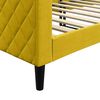 vidaXL Lit de repos sans matelas jaune 80x200 cm velours