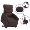 vidaXL Fauteuil inclinable marron fonc&eacute; tissu