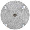 vidaXL Socle de parasol Granite 30 kg Rond Gris