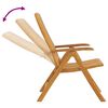 vidaXL Salon de jardin 3 pcs bois de teck solide