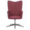 vidaXL Chaise de relaxation Rouge bordeaux Tissu