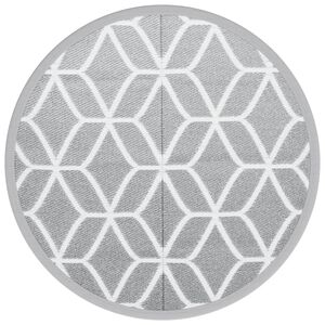 vidaXL Tapis d'ext&eacute;rieur ARAKIL gris &Oslash;160 cm PP