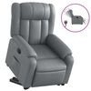 vidaXL Fauteuil inclinable &eacute;lectrique gris similicuir