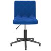 vidaXL Chaises pivotantes &agrave; manger lot de 2 bleu velours
