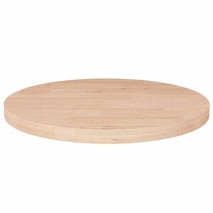 vidaXL Dessus de table rond &Oslash;30x2,5 cm Bois de ch&ecirc;ne massif non trait&eacute;