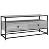 vidaXL Meuble TV sonoma gris 100x35x45 cm bois d'ing&eacute;nierie