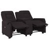 vidaXL Fauteuil de massage inclinable et porte-gobelet 2 places noir