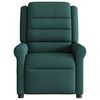 vidaXL Fauteuil inclinable &eacute;lectrique Vert fonc&eacute; Tissu