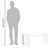 vidaXL Banc 90 cm bois massif caoutchouc