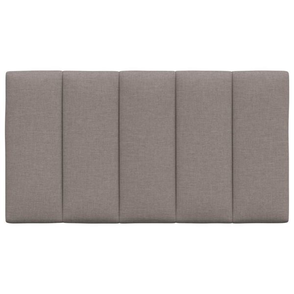 vidaXL Coussin de t&ecirc;te de lit Hanko taupe 90 cm tissu