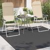 vidaXL Tapis de surface Carr&eacute; Anthracite 200 x 200 cm