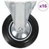vidaXL 16 pcs Roulettes fixes 160 mm