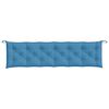 vidaXL Coussins de banc de jardin lot de 2 bleu mélangé tissu