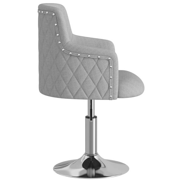 vidaXL Tabouret de bar Gris clair Tissu