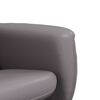 vidaXL Fauteuil inclinable avec repose-pied gris similicuir